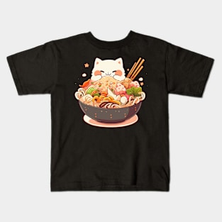 cat noodles Kids T-Shirt